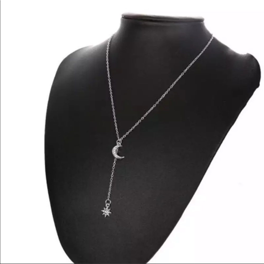 • Lindsay • Moon + Star Necklace - Picture 2 of 3